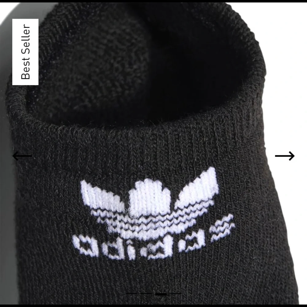 ✖️ ADIDAS ORIGINALS TREFOIL SUPERLITE *NO SHOW* SOCKS WOMENS 6 PACK GRAY BLACK